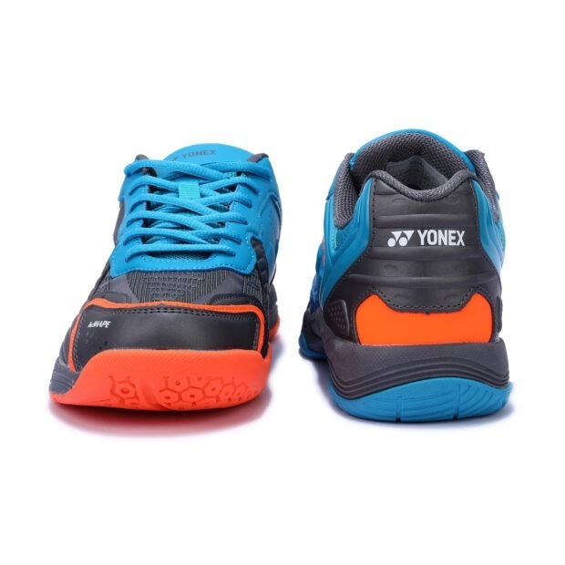 Yonex Dual Badminton Shoes (Black/Aqua Blue/Warm Red) - Image 4