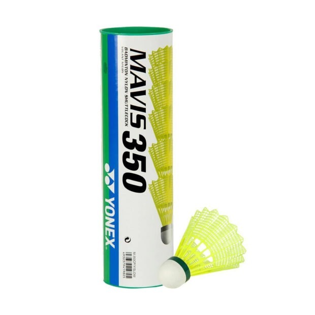 YONEX Mavis 350 Nylon Badminton Shuttlecock (Green Cap)