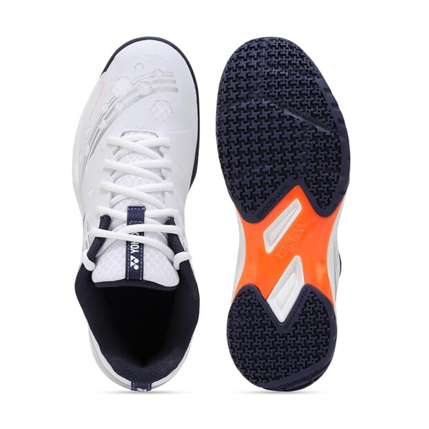 Yonex Power Cushion SHB Strider Beat Badminton Shoes (White/Orange) - Image 6