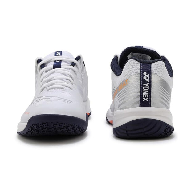 Yonex Power Cushion SHB Strider Beat Badminton Shoes (White/Orange) - Image 4