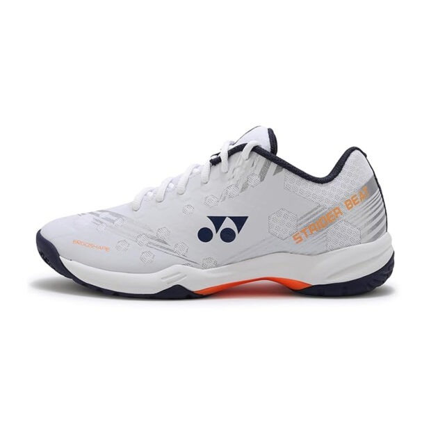 Yonex Power Cushion SHB Strider Beat Badminton Shoes (White/Orange) - Image 2