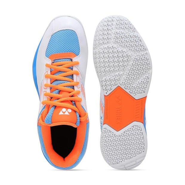 Yonex Power Cushion SHB Strider Flow Badminton Shoes (White/Sky Blue) - Image 6