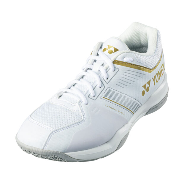 Yonex Power Cushion SHB Strider Flow Wide Badminton Shoes (White/Gold)