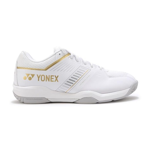 Yonex Power Cushion SHB Strider Flow Wide Badminton Shoes (White/Gold) - Image 3