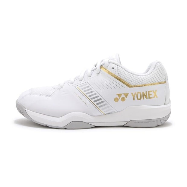 Yonex Power Cushion SHB Strider Flow Wide Badminton Shoes (White/Gold) - Image 2