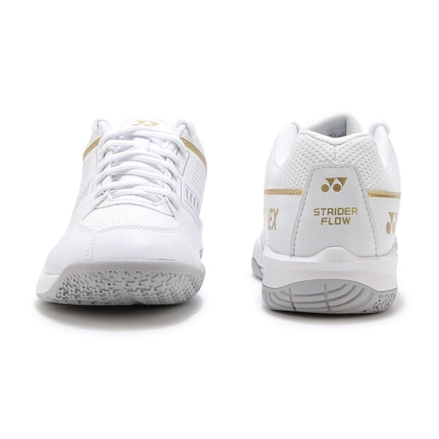 Yonex Power Cushion SHB Strider Flow Wide Badminton Shoes (White/Gold) - Image 4