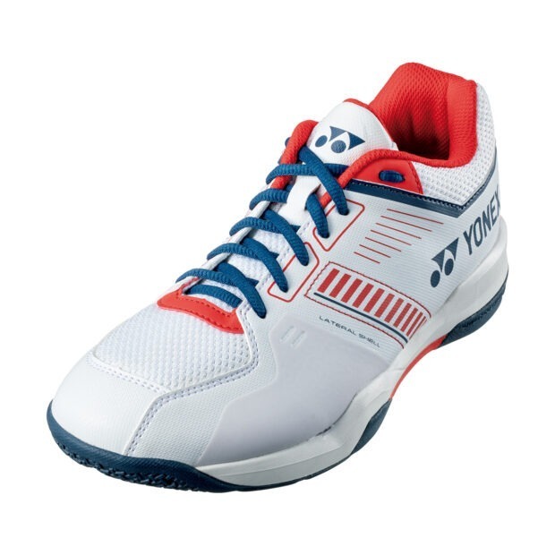 Yonex Power Cushion SHB Strider Flow Wide Badminton Shoes (White/Red)