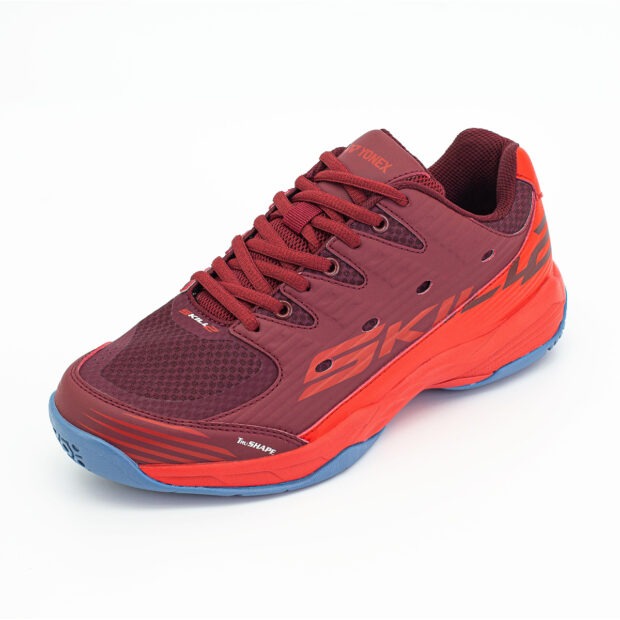 Yonex Tour Skill 2 Badminton Shoes (Cabernet/Flame Scarlet/Mountain Spring) - Image 2