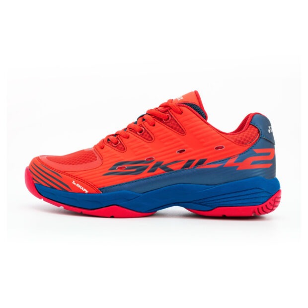 Yonex Tour Skill 2 Badminton Shoes (Poppy Red/Cobalt)