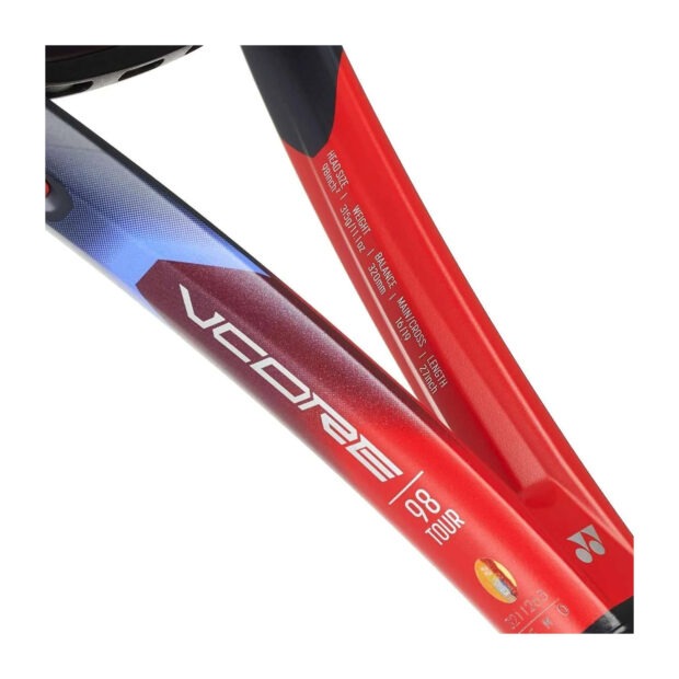 Yonex Vcore 98 Tour Tennis Racquet (Scarlet) - Image 6