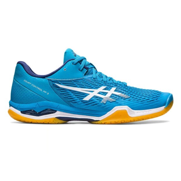 Asics Court Control FF 3 Badminton Shoes (Island Blue/White) - Image 2