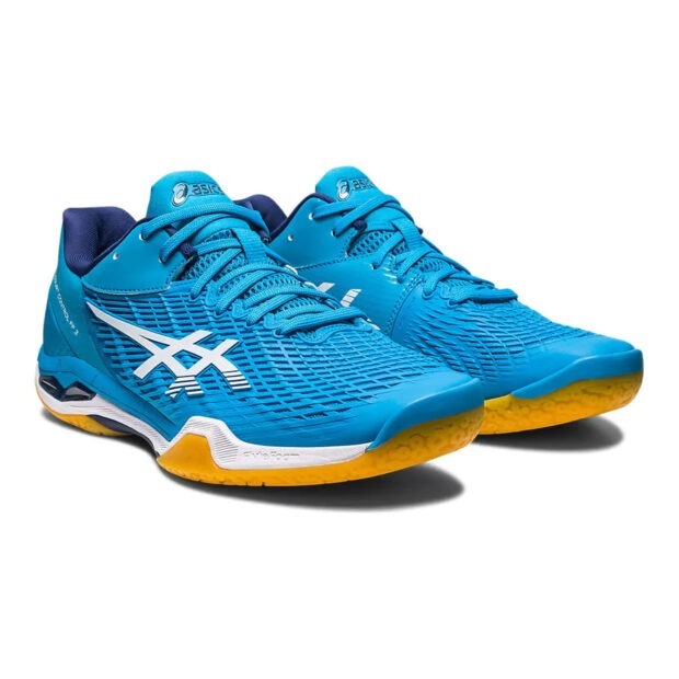 Asics Court Control FF 3 Badminton Shoes (Island Blue/White) - Image 3