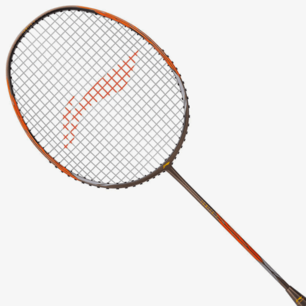 Li-Ning Ignite 7 Badminton Racket (Olive Grey/ Orange) - Image 2