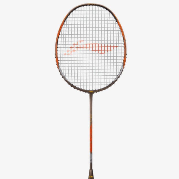 Li-Ning Ignite 7 Badminton Racket (Olive Grey/ Orange) - Image 4