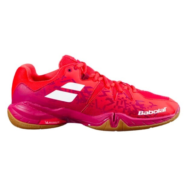 Babolat Shadow Spirit Badminton Shoes (Red Cherry Tomato)