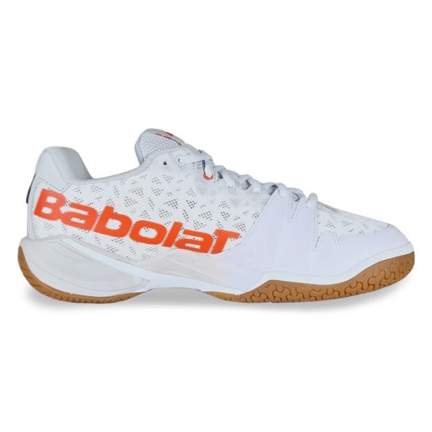 Babolat Shadow Tour 4 Badminton Shoes (White/Light Grey) - Image 2