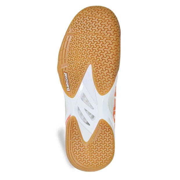 Babolat Shadow Tour 4 Badminton Shoes (White/Light Grey) - Image 4