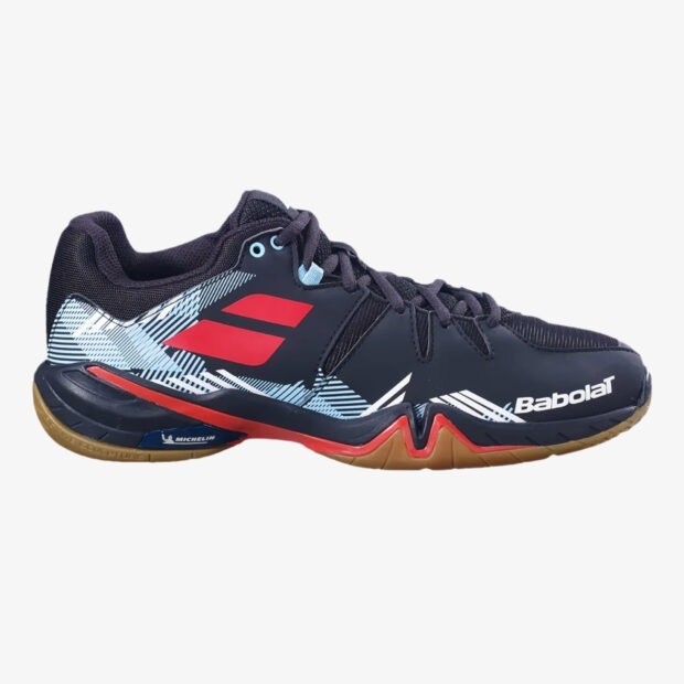 Babolat Shadow Spirit Badminton Shoes (Black/Tomato Red) - Image 3