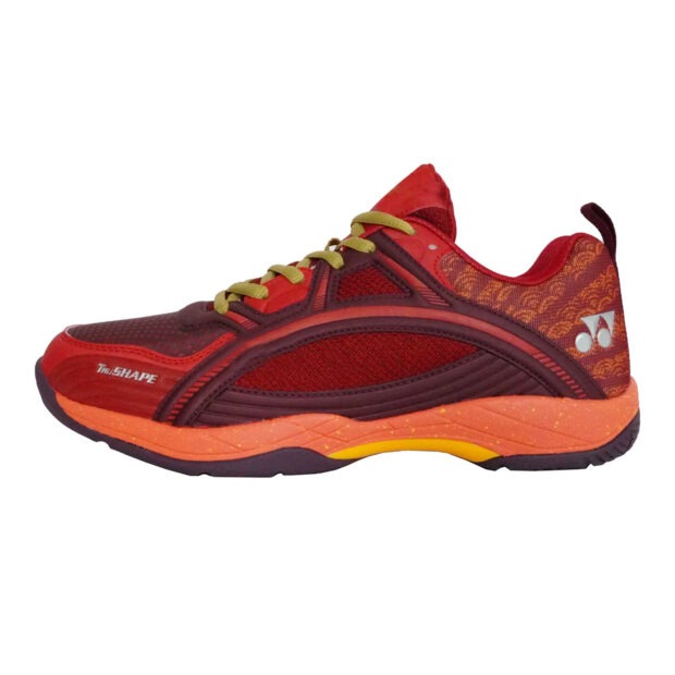 YONEX Tokyo Ultima Badminton Shoes for Men (Fig/Greanadine/Honey Gold)