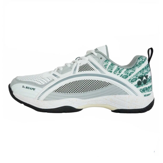 YONEX Tokyo Ultima Badminton Shoes for Men (White/Porpoise/Vintage Green)