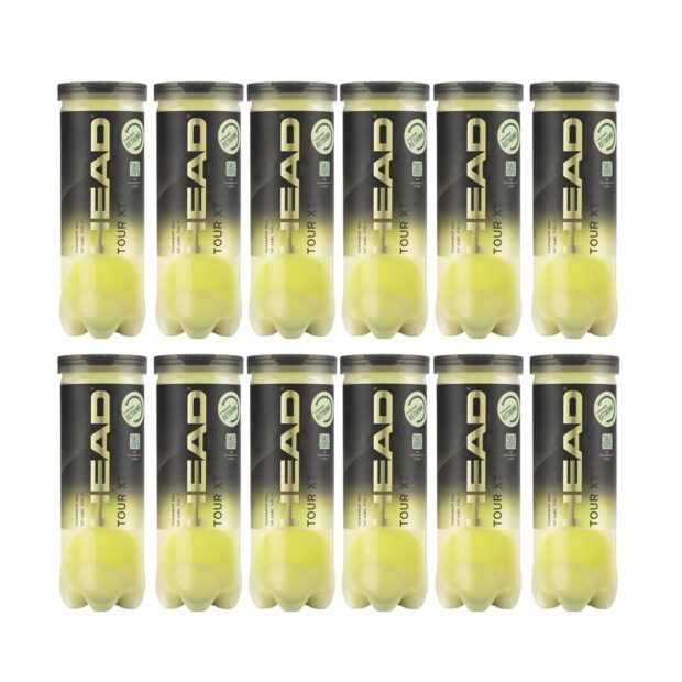 Head Tour XT Tennis Ball Cans (36 Balls)