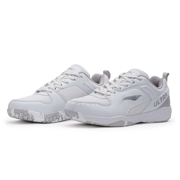 Li-Ning Ultra Speed Badminton Shoes (White/Grey) - Image 3