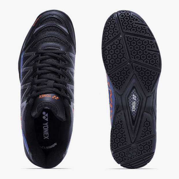 YONEX Dominant Badminton Shoes (Black/ Blue/ Orange) - Image 6