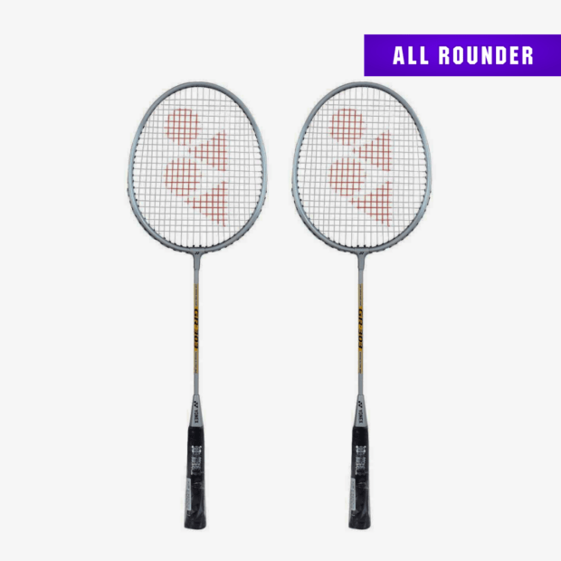 YONEX GR303 Badminton Racket (Set of 2) Silver