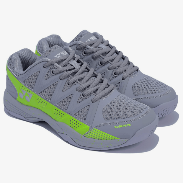 YONEX Skill Badminton Shoes (Space Grey/ Neon Volt) - Image 4