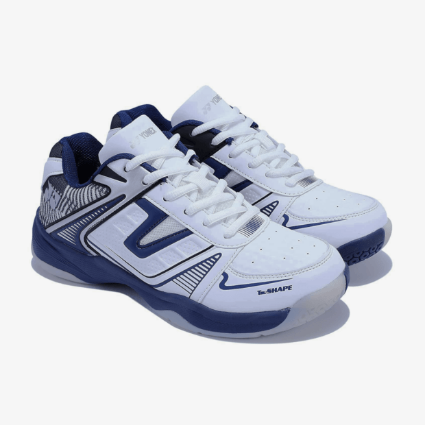 YONEX Tokyo 3 Badminton Shoes for Men (White/Navy Blue) - Image 3